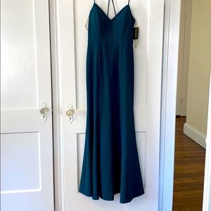 Jenny Yoo Reese Bridesmaid Dress in Caspian Sea